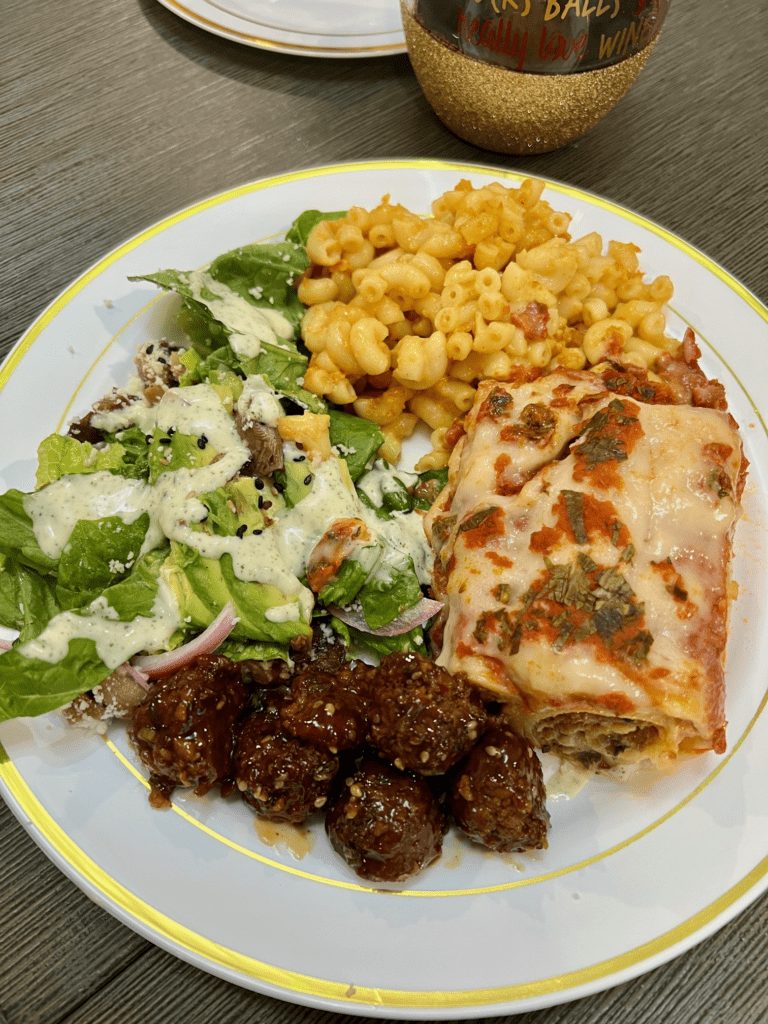 vegan christmas dinner ideas - lasagna