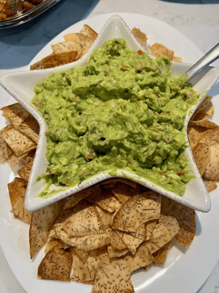 vegan christmas dinner ideas - guacamole